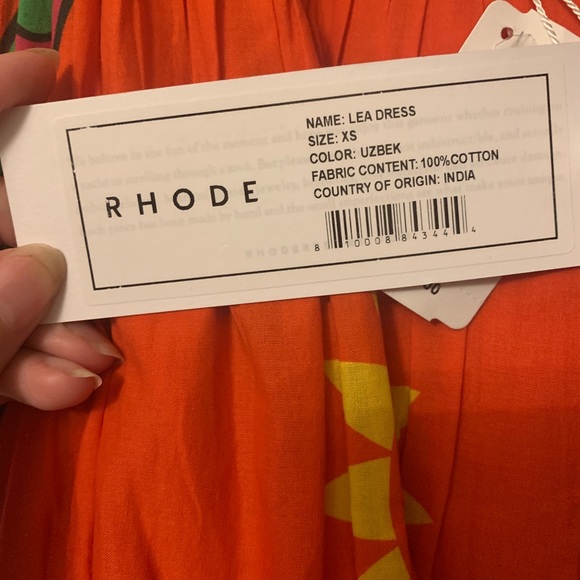 NWT rhode resort lea dress in uzbek size xs and S - Picture 6 of 16